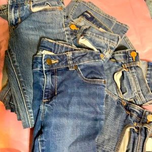 5 pairs of Girls jeans